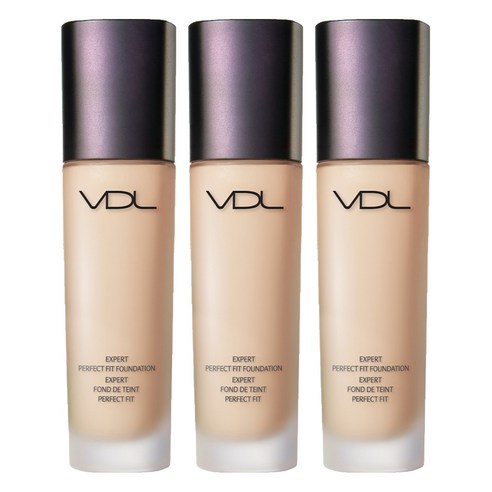 브이디엘 엑스퍼트 퍼펙트 핏 파운데이션 30ml, A02, 3개