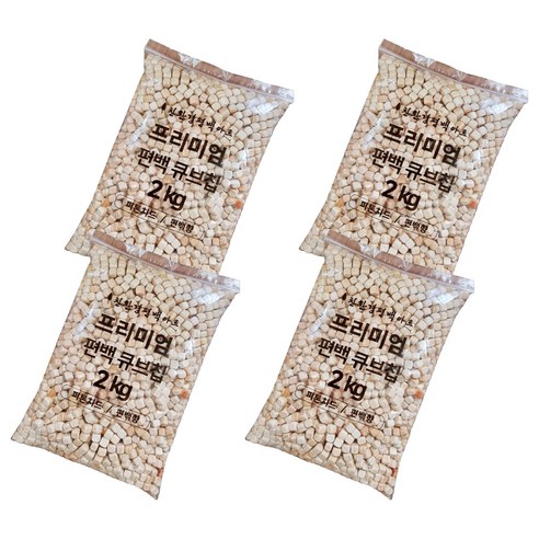편백아트 프리미엄 편백 큐브칩 촉감각완구 9~10mm 2kg, 4개