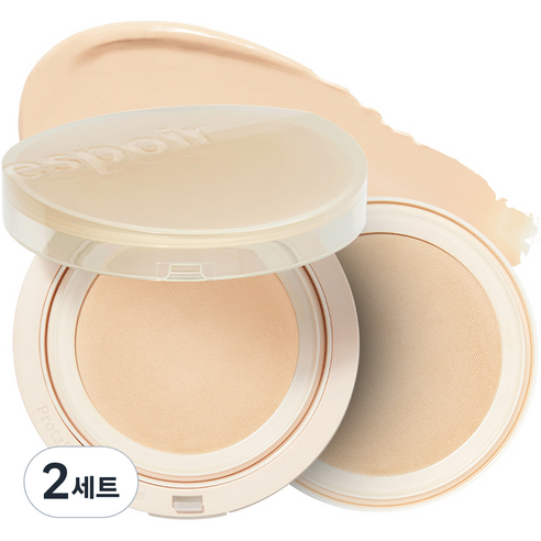 에스쁘아 프로 테일러 비내추럴 쿠션 SPF50 PA++++ 14g + 리필 14g 세트, 베이지, 2세트