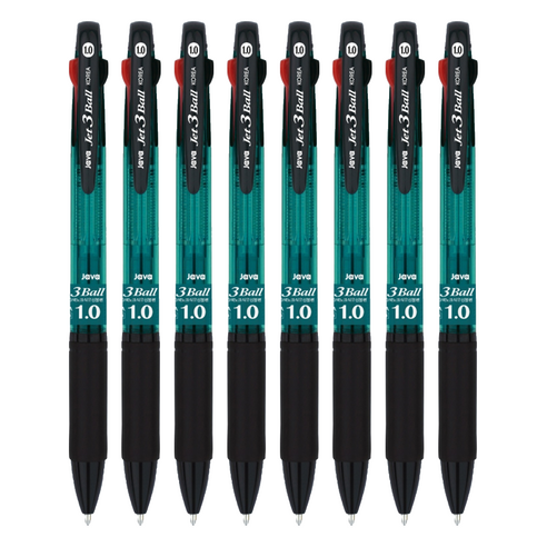 자바펜 제트3볼펜 1.0mm, 민트, 8개입