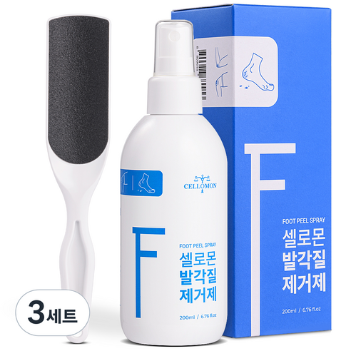 셀로몬 발각질제거제 200ml + 풋파일 세트, 3개