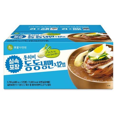 이가자연면 동치미 동동냉면 12개, 5.76kg, 1박스 - 냉면 | 쿠팡