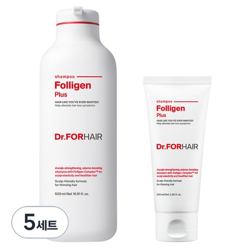 닥터포헤어 폴리젠 플러스 샴푸 500ml + 100ml, 5세트