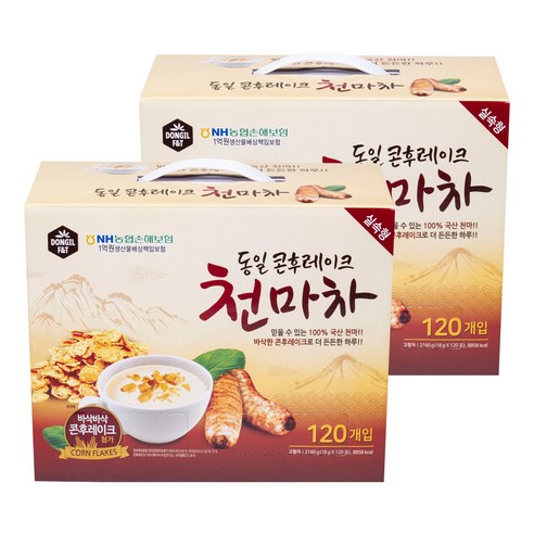 콘후레이크 천마차, 18g, 120개입, 2개