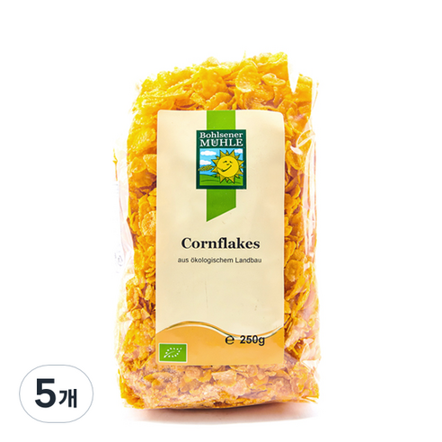 볼제너뮬러 유기농 콘푸레이크, 250g, 5개