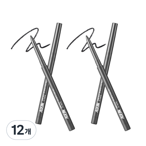 머지 더 퍼스트 슬림 젤 아이라이너 0.05g, GS2 BLACK SPINEL 블랙 스피넬, 12개