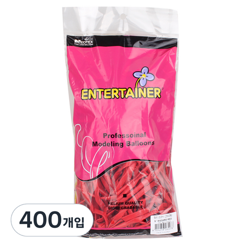 파티쇼 네오룬즈 260N 요술풍선, 스탠다드 레드, 400개