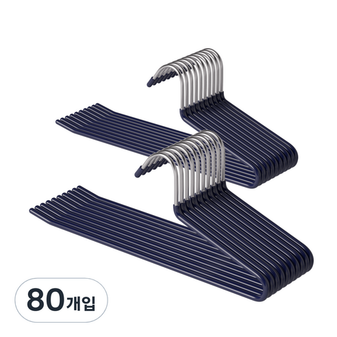 코멧 홈 논슬립 바지걸이, 네이비, 80개