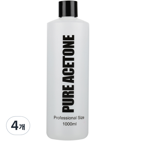 퓨어 아세톤, 1000ml, 4개