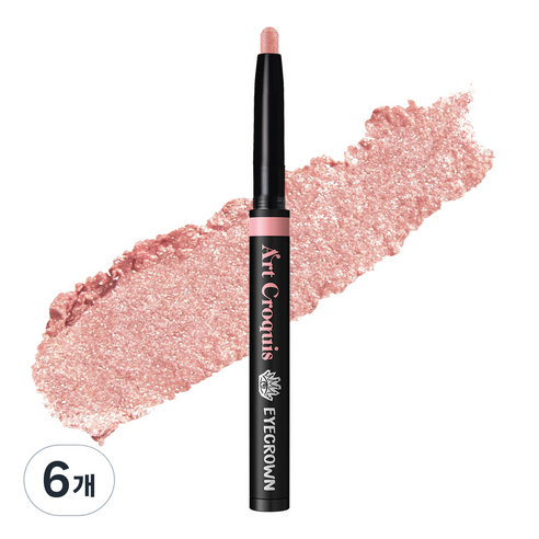 EYECROWN 아트크로키 판타스틱 아이섀도 0.5g, 05 플라밍고, 6개