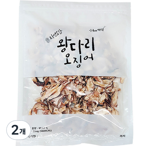 더먹다 왕다리 오징어, 220g, 2개