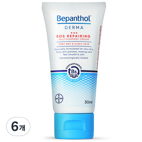 비판톨 더마 SOS 멀티 퍼포즈 크림, 30ml, 6개