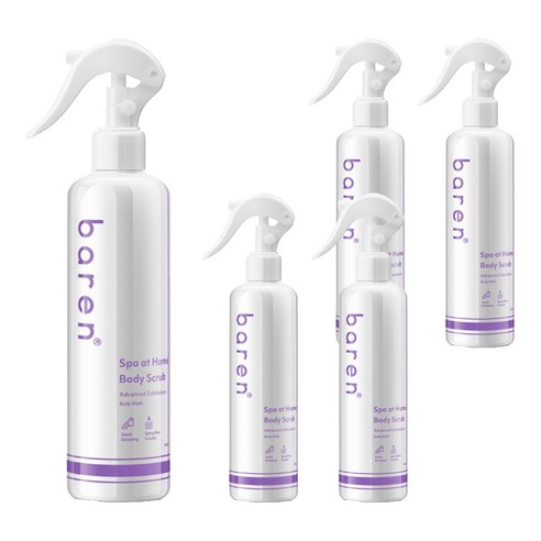 바렌 스파앳홈 온천수 때필링 바디스크럽 히노끼탕향, 300ml, 5개