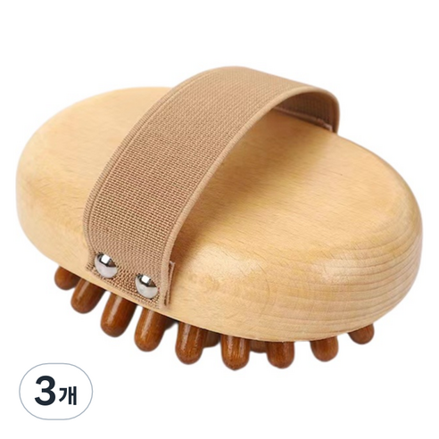 도이뮤 바디 괄사 마사지기 18, 혼합색상, 3개