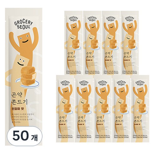 그로서리서울 곤약쫀드기 인절미맛, 35g, 50개