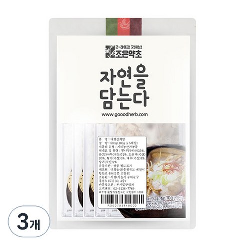 조은약초 대형 삼계탕, 500g, 3개