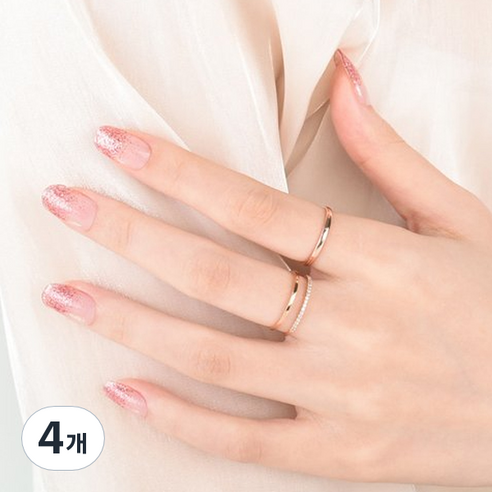 모노라이크 모노몬드 젤네일 스티커, 4개, 137 Pink Champagne