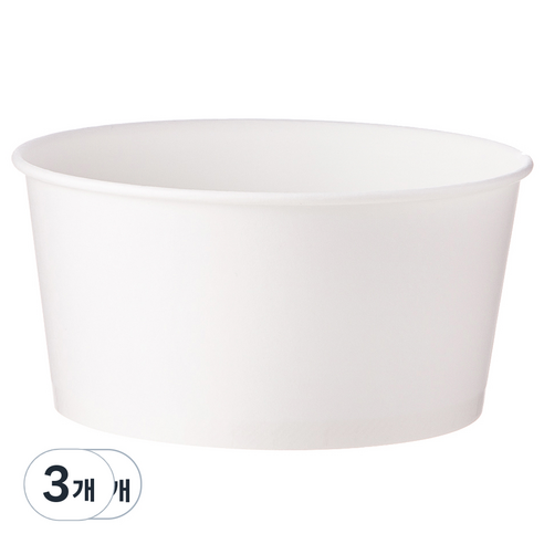 탐사 고평량 무인쇄 종이용기 520ml, 60개입, 3개