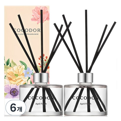 코코도르 퍼퓸 디퓨저, 에이프릴프레쉬, 200ml, 6개