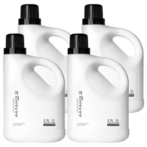 살림백서 실내건조 드럼용 세탁세제 본품, 2.7L, 4개