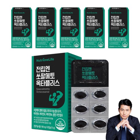 뉴트리원 전립엔 쏘팔메토 옥타플러스 17.4g, 30정, 6개