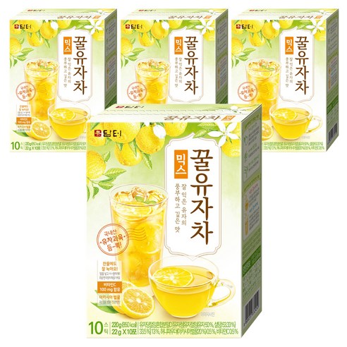 담터 꿀유자차 믹스, 22g, 10개입, 4개