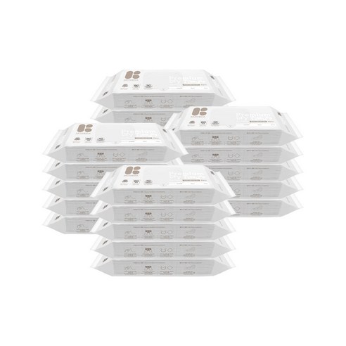 마더케이 프리미엄 레이온 건티슈 신생아용 60평량, 60g, 40매, 20개