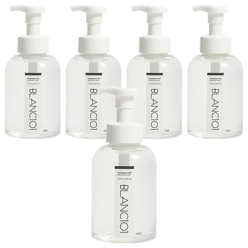 블랑101 젖병세정제 포밍 무향, 500ml, 5개