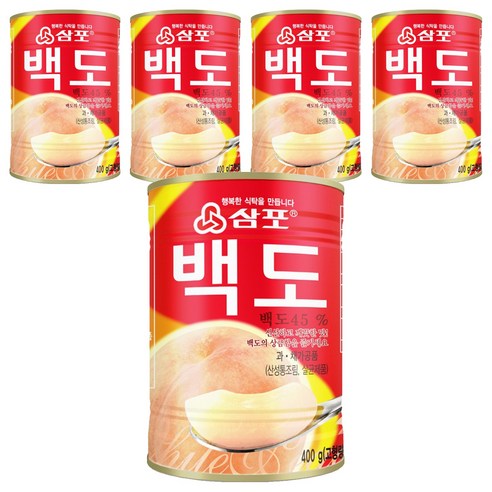 삼포 백도 슬라이스, 400g, 5개