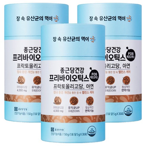 종근당건강 프리바이오틱스 FOS, 150g, 3개