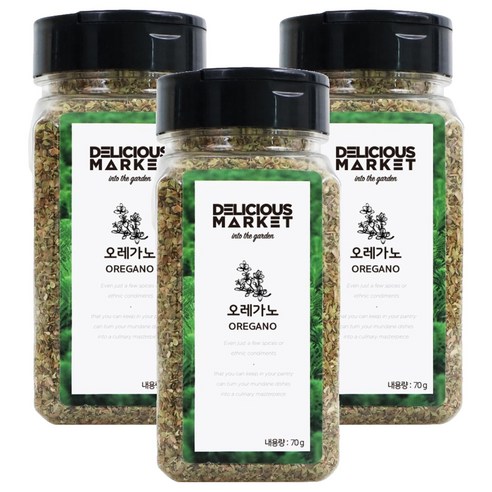 딜리셔스마켓 오레가노, 70g, 3개