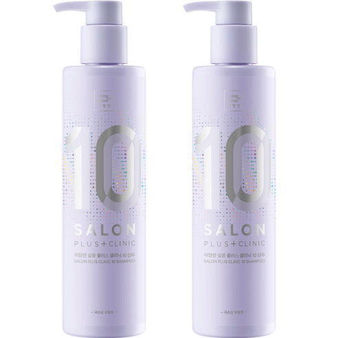 미쟝센 살롱 플러스 클리닉 10 샴푸 극손상모발용, 500ml, 2개