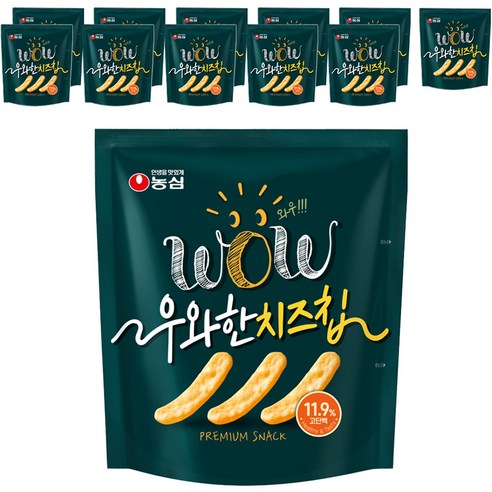 농심 우와한 콩칩, 12개, 42g