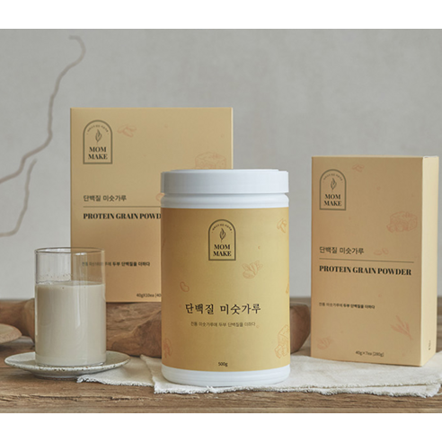 건강한 하루를 여는 고소한 비밀, 맘메이크 단백질 미숫가루