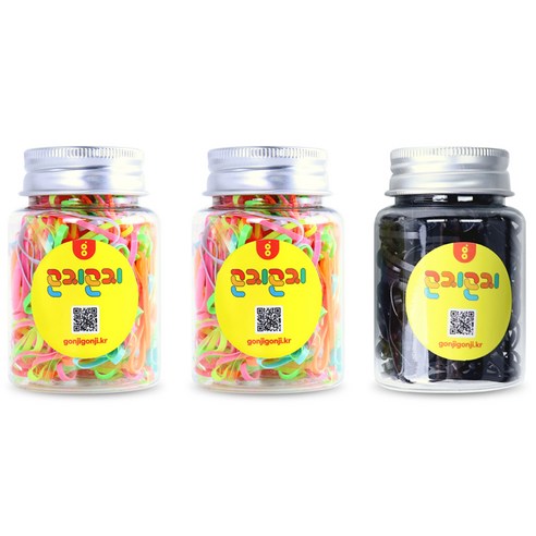 곤지곤지 유아동용 TPU 머리고무줄 30g x 3p
