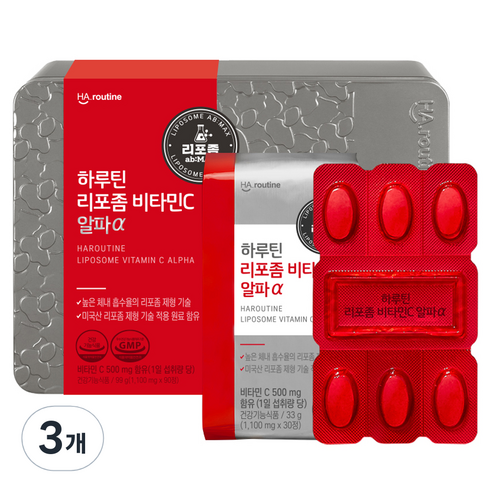 하루틴 리포좀 비타민C 알파 99g, 90정, 3개
