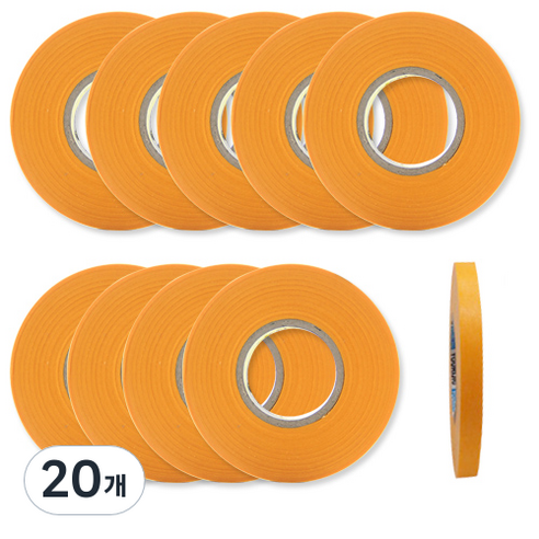 OON 마스킹 테이프 0.8cm x 50m, 20개