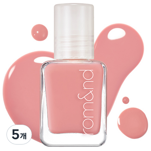 롬앤 무드 페블 하드너 04 베리 베리어, 7ml, 5개