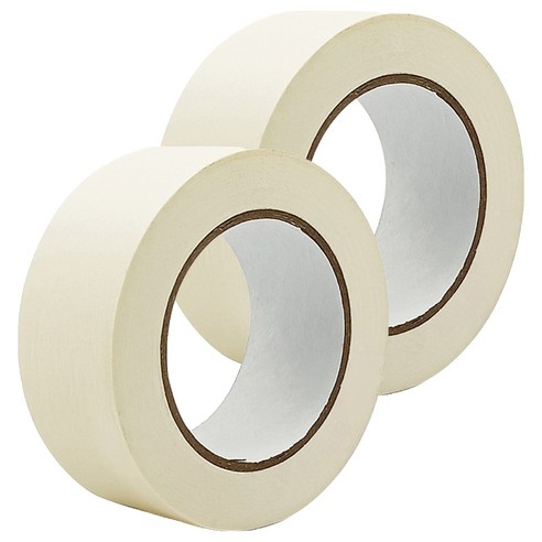 라이크존 접착 마킹 마스킹테이프 30mm x 50m, 화이트, 2개
