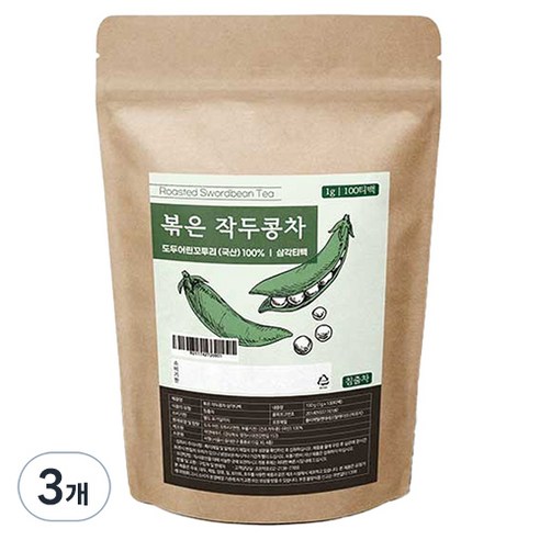 조은약초 볶은 작두콩차 삼각티백, 1g, 100개입, 3개