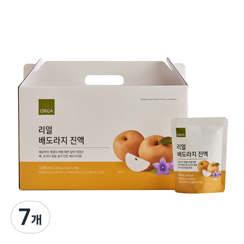 올가홀푸드 리얼 배도라지 진액 30p, 3L, 7개