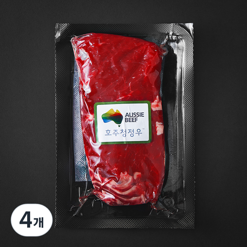 곰곰 호주산 소고기 채끝 스테이크용 (냉장), 300g, 4개