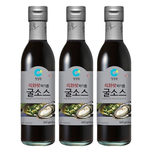 청정원 직화맛 파기름 굴소스, 465g, 3개
