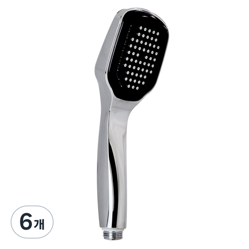 모로14 디자인 욕실샤워헤드, 6개, 크롬블랙