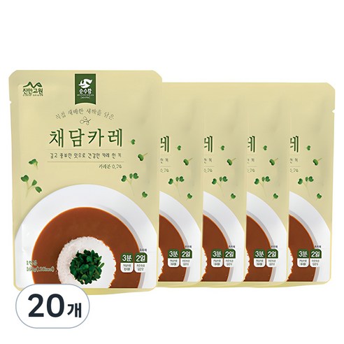 순수람 채담카레, 160g, 20개
