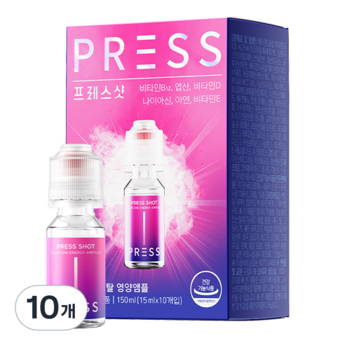 프레스샷 올인원 토탈 영양 앰플 10p, 150ml, 10개