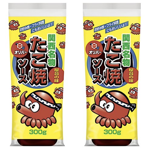 올리버 간사이 명물 타코야끼 소스, 300g, 2개