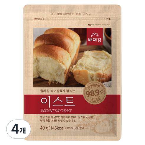 배대감 이스트, 40g, 4개