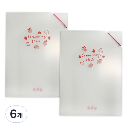 랑캣몰 부리 투포켓 파일, 스트로베리, 6개