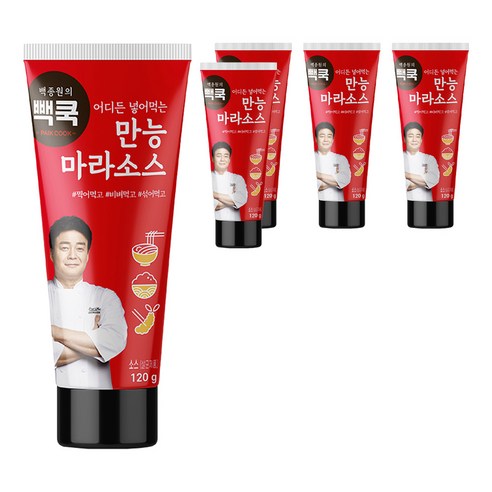백쿡 만능 마라소스, 120g, 5개